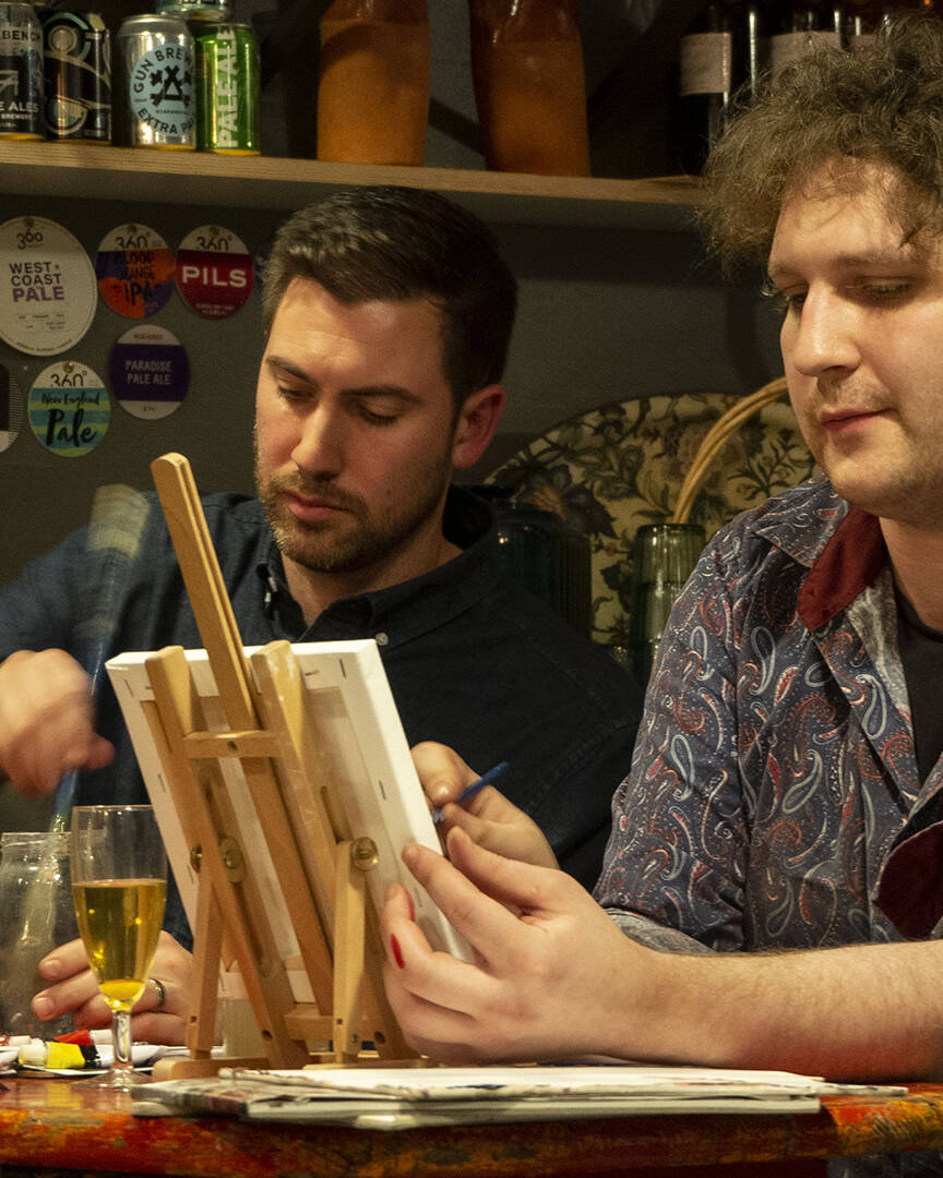 Kong Studio hosts Cocktails and Canvases with E17 Craftworks